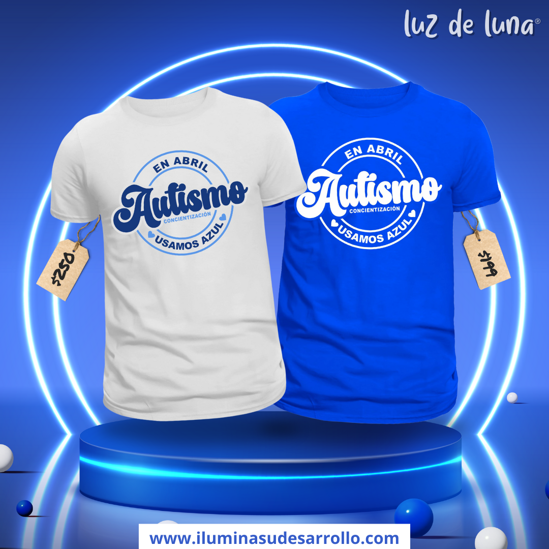 Playera en Abril Usamos Azul