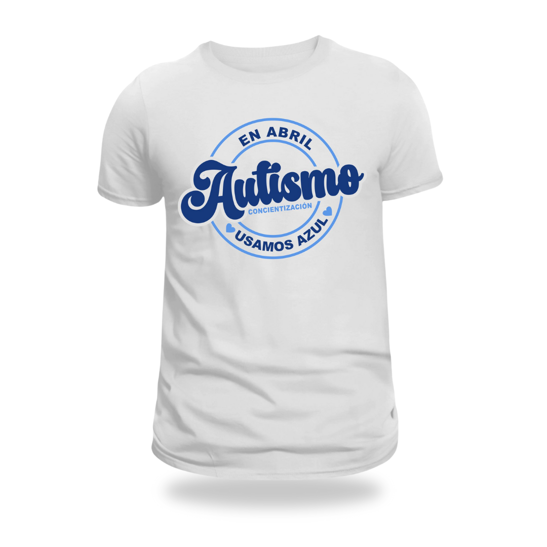 Playera en Abril Usamos Azul