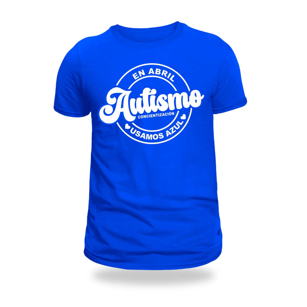 Playera en Abril Usamos Azul